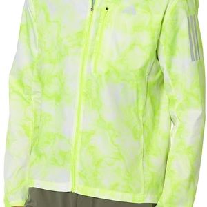 NWT! ADIDAS Men's • Running Own the Run Jacket SIZE M White/Lucid Lemon
